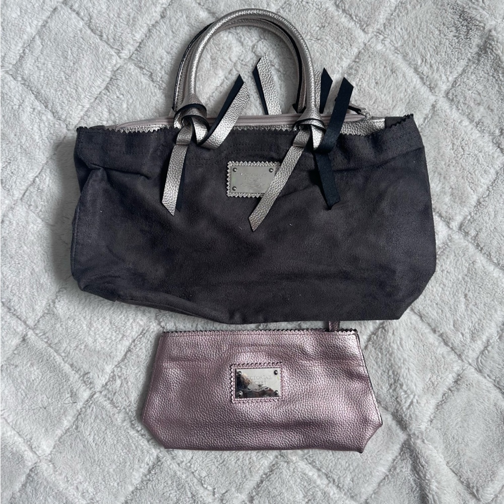 Victoria's Secret | Vintage Suede Purse & Cosmetic Case